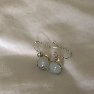 Opal stone earrings